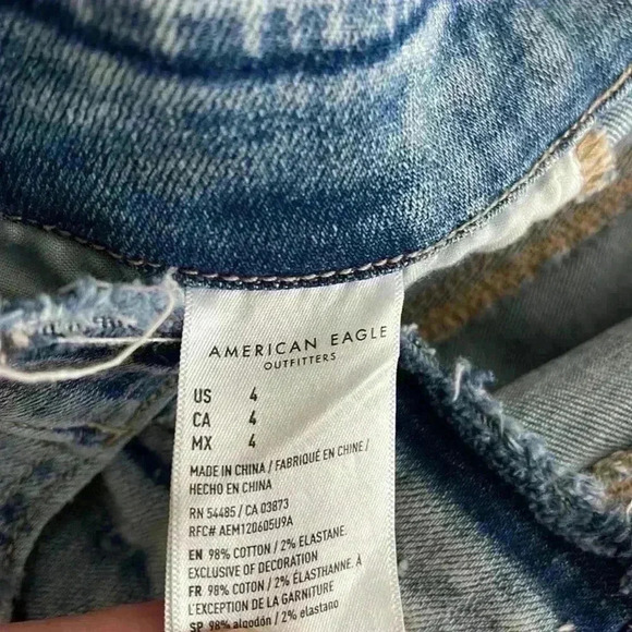 American Eagle Super High Rise Shorts Size 4 NEW - Picture 5 of 5